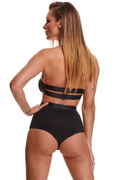 Sexy Set schwarz mit Top und Slip