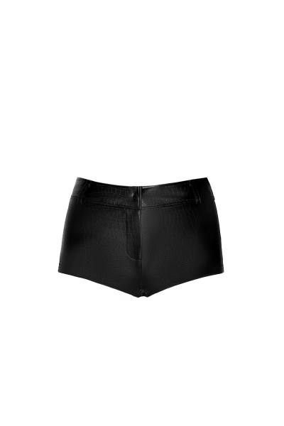 Sexy Wetlook Shorts in schwarz