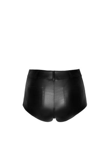 Sexy Wetlook Shorts in schwarz