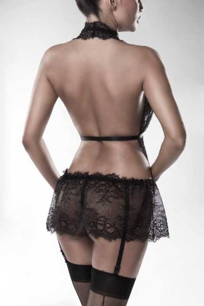 Spitzen Dessous Set mit String