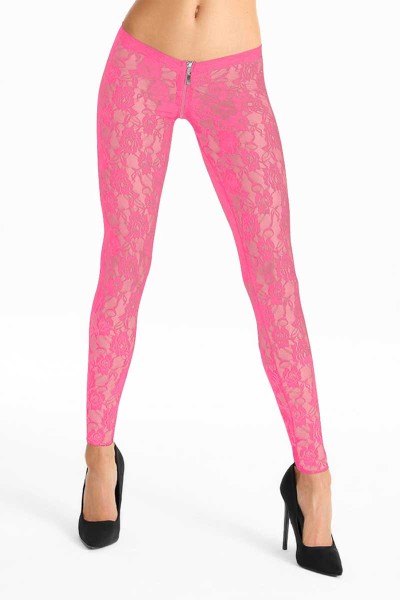 Spitzen Leggings mit Blumenmuster
