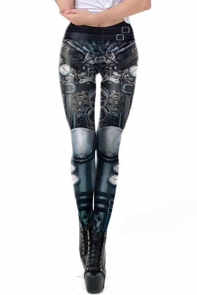 Steampunk Leggings mit Print