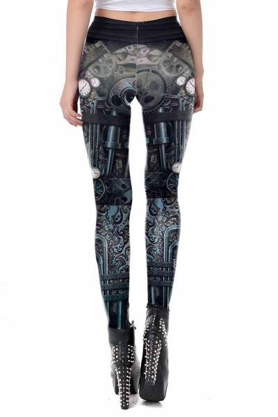 Steampunk Leggings mit Print