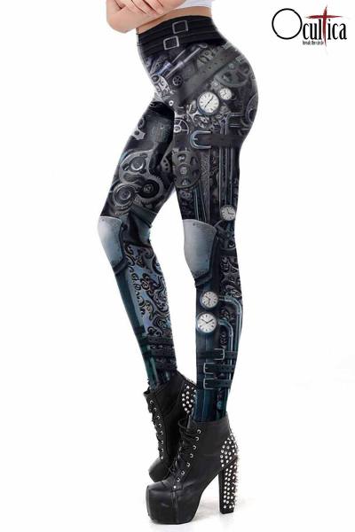 Steampunk Leggings mit Print