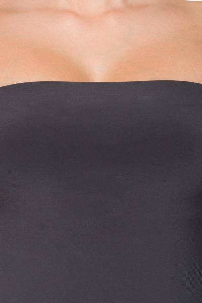 Trägerloses Strapless Top in schwarz