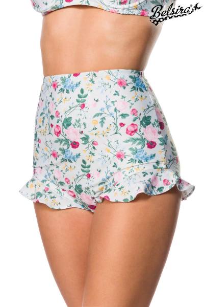 Highwaist Bikinihöschen mit Rüschen