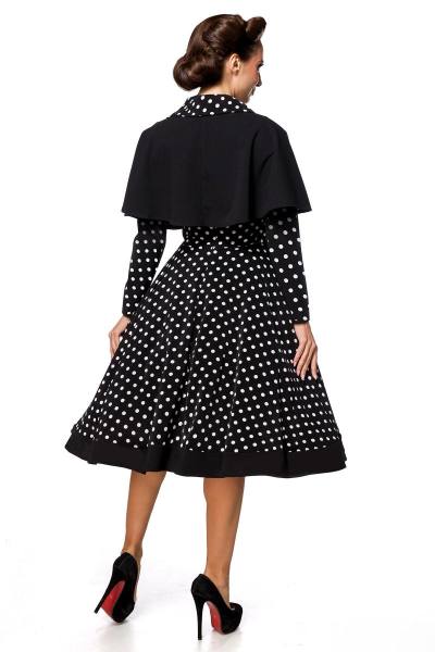 Swing-Kleid mit Cape