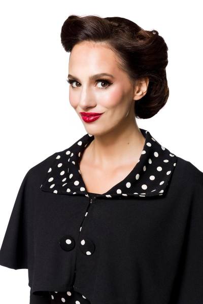 Swing-Kleid mit Cape