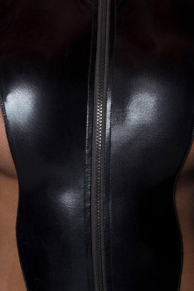 Transparente Gogo-Overall mit Mesh