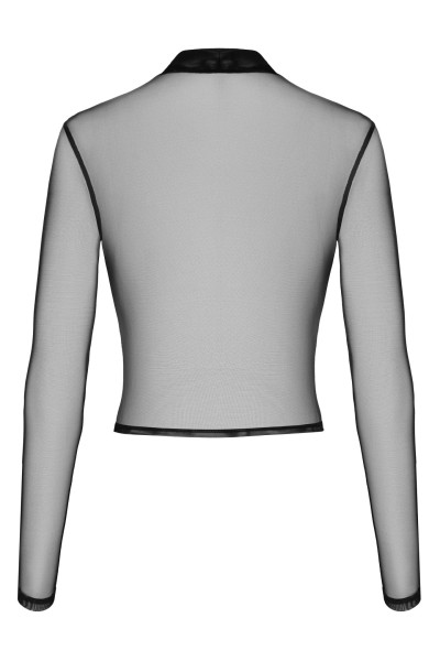 Tüll Oberteil mit langen Ärmeln