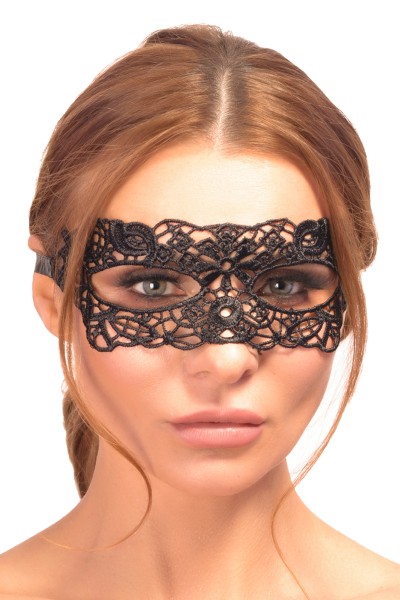 Venezianische Augenmaske schwarz