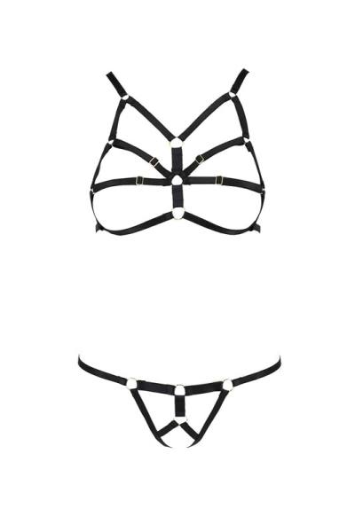 Verführerische Harness-Set aus Gummibändern