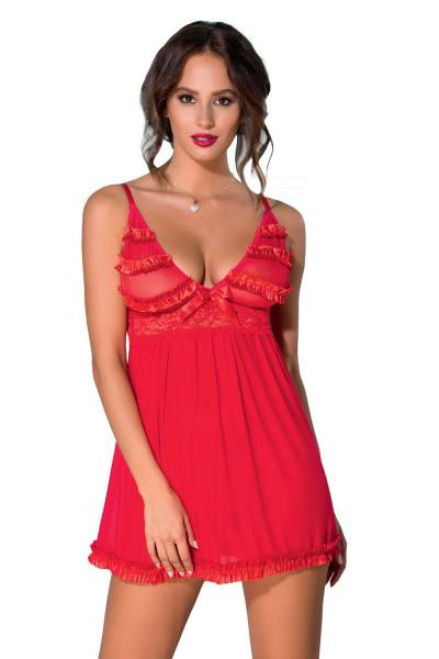 Verführerische Babydoll in rot