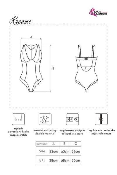 Verführerischer Body mit 4 Träger