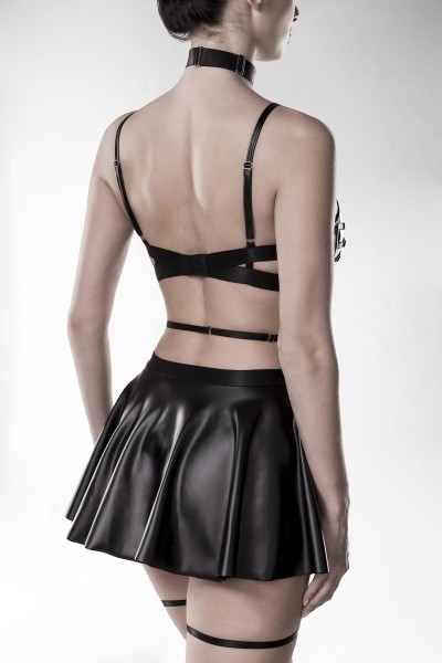 Vierteilige Lingerie-Set schwarz