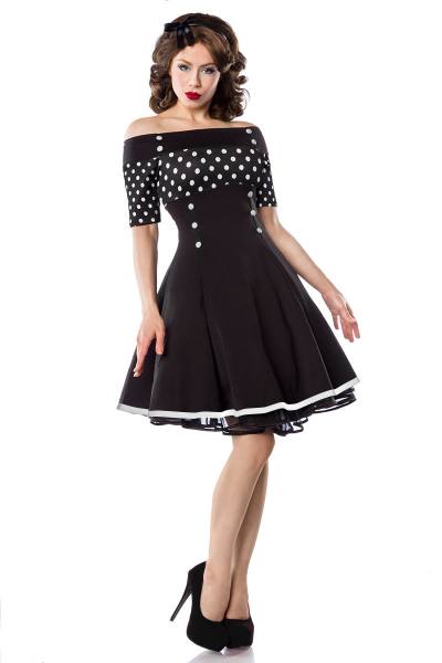 Cocktailkleid mit dots, Schulterfrei