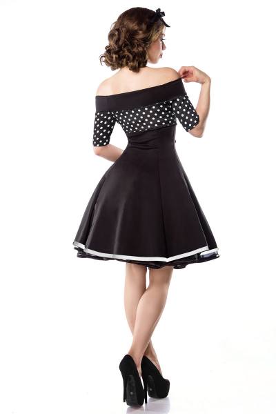 Cocktailkleid mit dots, Schulterfrei