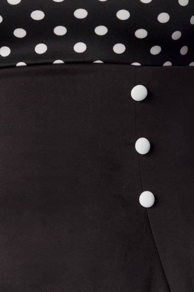 Cocktailkleid mit dots, Schulterfrei