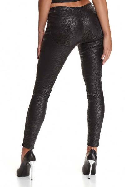 Wetlook Leggings mit dekorativem Muster