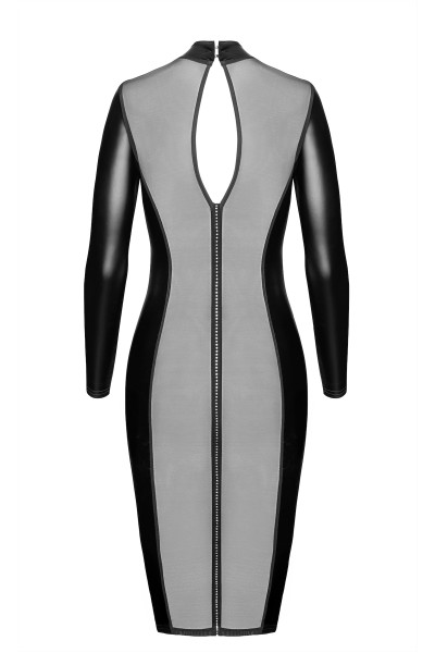 Wetlook Midikleid mit Strasssteinen