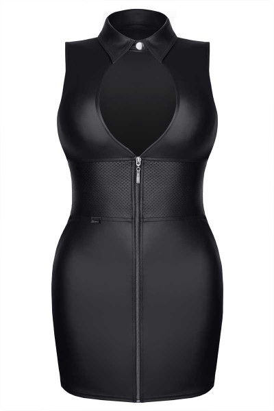 Wetlook Minikleid mit geöffnete Dekolleté