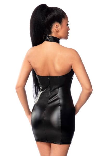 Wetlook Minikleid mit Kragen