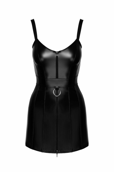 Wetlook Minikleid mit Ring