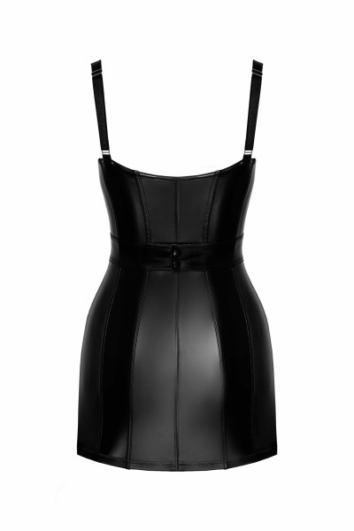 Wetlook Minikleid mit Ring