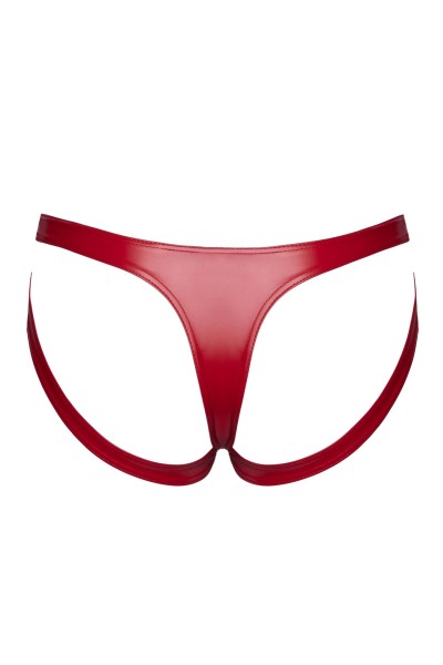 Wetlook Panties Rot mit niedrige Bund