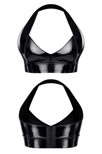 Wetlook Top mit sexy Dekolleté