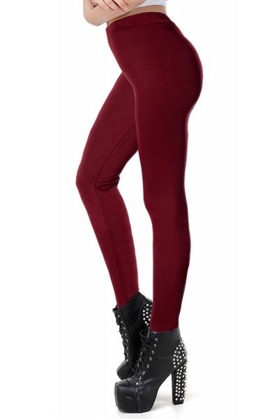 Winter Leggings in dunkelrot