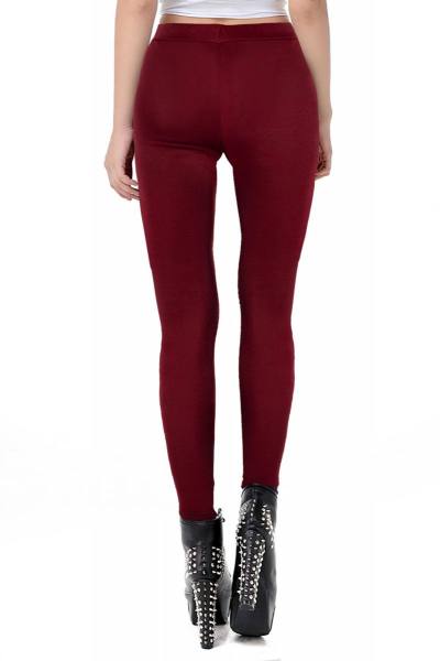Winter Leggings in dunkelrot