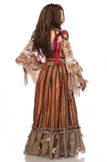 Wunderschöne Calypso Kostüm mit langes Kleid