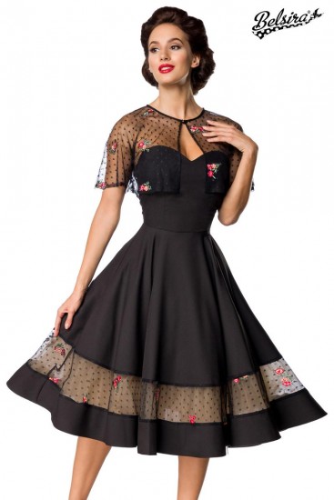 Wunderschöne Vintage-Kleid mit Cape