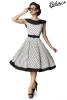 Ärmellose Polka-Dots Swing-Kleid