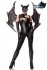Cooles Bat Girl Fighter Kostüm schwarz