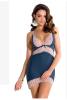 Elegante Chemise in navy-blue