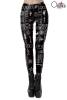 Gothic Leggings mit  Symboldruck