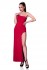 Maxi-Kleid mit Schlitz in Rot