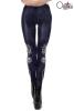 Leggings schwarz mit Blumendruck