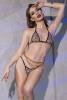 Mini-Bikini mit Y-String in leopard