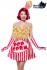 Popcorn Girl Kostüm mit  trägerlose Minikleid
