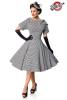 Retro Swing-Kleid mit Hahnentrittmuster