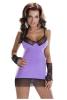 Sexy Hemdchen in violett-schwarz