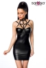 Wetlook Minikleid mit Mulitstrap