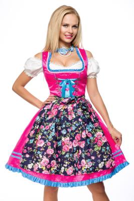 Dirndlkleid mit Blumenschürze, R...