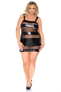 Wetlook mit transparenten Einbli...