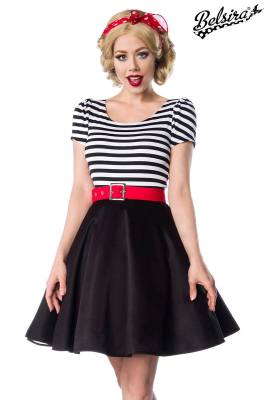 Petticoatkleid mit Jersey-Gürtel...