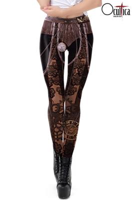 Leggings mit Steampunkdruck