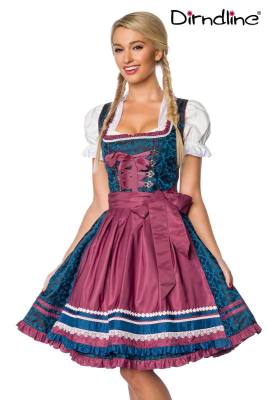 Dirndl aus schimmernder Brokat
 